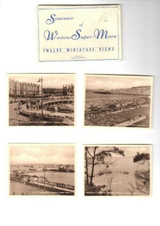Souvenir Of Weston Mare - Twelve Miniature Views In A Envelope