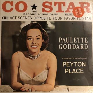 Paulette Goddard Peyton Place Co Star Record Acting Game With Script