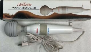 Vintage Sunbeam Wand Massager Electric Vibrating 1850 - 1 Made In Japan