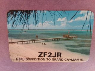 Zf2jr - N6rj Dxpedition To Grand Cayman Island - 1988 - Qsl