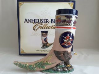 Anheuser Busch Budweiser - Tradition Ceramic Horn Stein Cs627