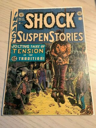 Ec Shock Suspenstories 5 Classic 1950s Ec Lynching Cover By Wally Wood