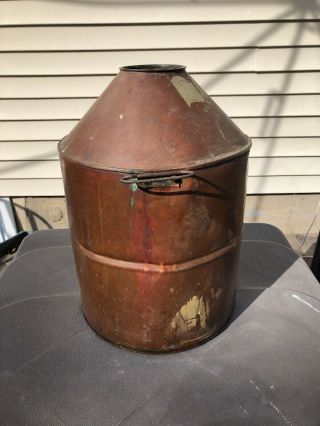 Vintage Copper Moonshine Still Pot with Handles 2