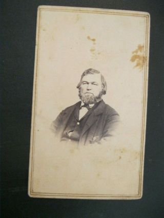 Victorian Carte De Visite Cdv Photograph Gentleman G.  W Loring Battle Creek Mi Bb