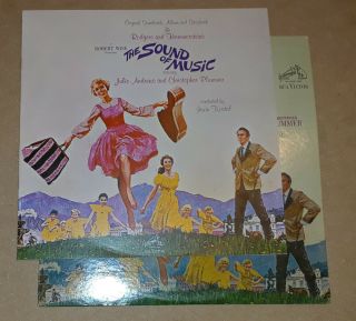 The Sound Of Music Soundtrack Lp With Book Nm/nm/vg,  Vinyl Record Album 1st