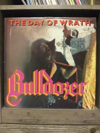 Bulldozer - Day Of Wrath Early Black/death Metal Og 1985 Canadian Press Vinyl