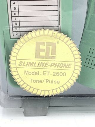 VINTAGE Pastel Green Slimline Phone ET - 2600 Tone/Pulse NewInBox ELT? ELL? 2