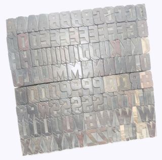 112 piece Vintage Letterpress wood wooden type printing blocks 33 m.  m.  bc - 1834 2