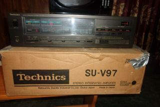 Technics Stereo Integrated Amplifier Su - V97 Vintage W/original Box