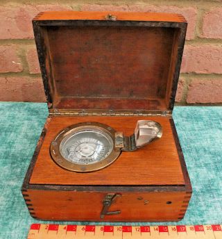 Vintage Brookes & Gatehouse Compass No 17043 In Old Box