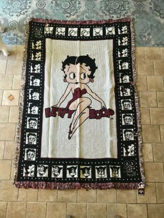 Vintage 1994 Betty Boop Throw Blanket