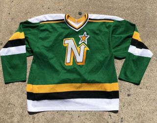Vintage 80s 90s Minnesota North Stars Jersey Ccm Sewn Nhl Hockey Adult Size: L