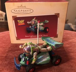 Hallmark Buzz Lightyear And Rc Racer Keepsake Ornament Disney Toy Story