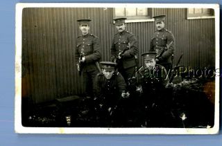 Real Photo Rppc C,  0862 Soldiers Posed By Windows