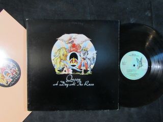 Queen A Day At The Races Elektra Us 1976 Vinyl Lp 6e - 101 - Prc Hard/prog Rock Vg,