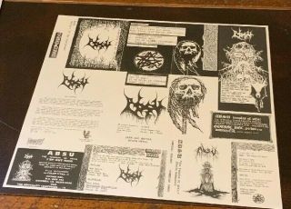 Absu The Temples of Offal / Return of the Ancients Clear Vinyl Ares Kingdom VON 3