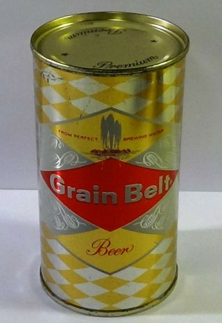 Grain Belt Flat Top Beer Can Near Stunner