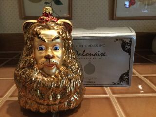 Polonaise Kurt S Adler Wizard Of Oz Cowardly Lion Christmas Ornament 1997 6 " Big