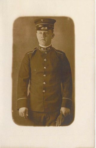 Rppc Real Photo,  Early U.  S.  Military,  Medical Corps,  Old Postcard