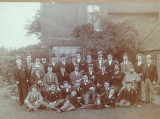 Vintage Or Antique B&w Photograph Of A Of Males,  School Or Club Etc?