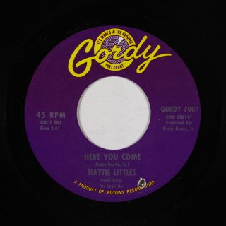 Northern Soul 45 - Hattie Littles - Here You Come - Gordy - Vg,  Mp3