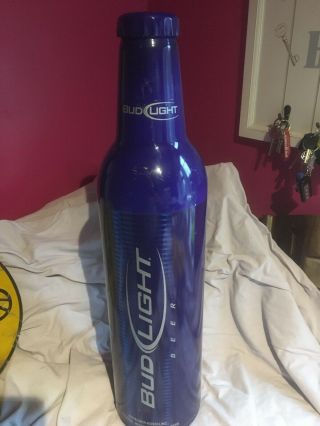 Bud Light Advertising Bottle 2 Foot Tall Man Cave Home Bar Budweiser