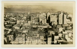 Vintage Photograph 1935 San Francisco Bay Navy Fleet Panoramic Photo Ca