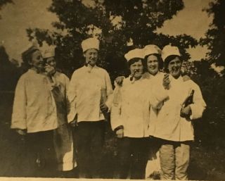 Rppc Real Photo Women Dressed As Men Chefs Smoking Pipes Lesbian Interest