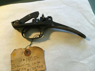 Vintage Belgian Fn Browning A5 Auto 5 12 Ga Trigger Assembly Safety In Front