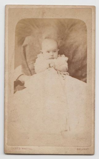 Carte De Visite (cdv) - Victorian Era Baby,  By J Magill,  Belfast