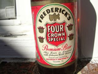Frederick ' s Four Crown Special Beer 1940 ' s IRTP with cap Thornton,  IL 2