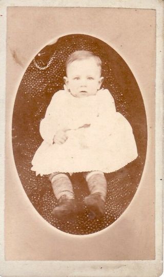 1870s CDV Photo BABY & Hidden MOTHER Newton Hamilton PA Photographer D S Wharton 2