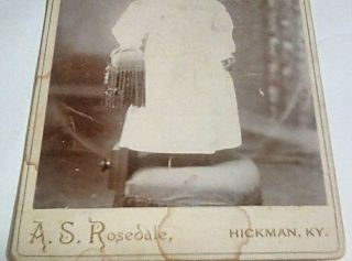 Antique Cabinet Card - Little Girl Standing On A Chair 3