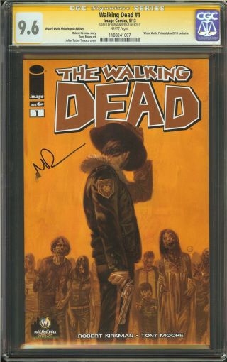 Walking Dead 1 Cgc 9.  6 Signed Norman Reedus Wizard World Philly Variant Reprint
