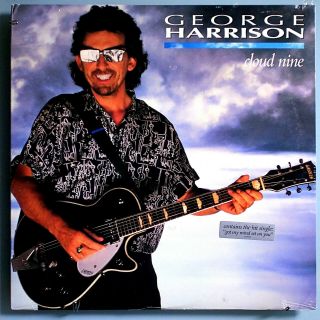 George Harrison (beatles) W/eric Clapton Cloud 9 Rare Orig Lp W/sticker