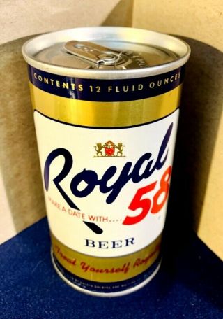 Royal 58 Zip Tab Beer Can,  Duluth Brewing,  Duluth,  Minnesota,  Usbc Ii 116 - 24