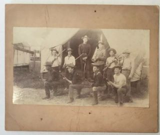 Real Photo 7th Cavalry K And L Troop Of Duty Dated 1/19/1900 Th Span/am War