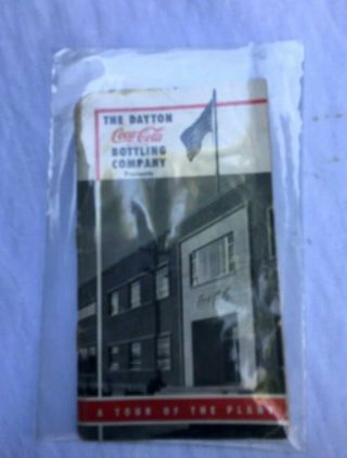 1954 Coca Cola Coke Advertising Dayton Oh Bottling Plant Tour Book Pamphlet