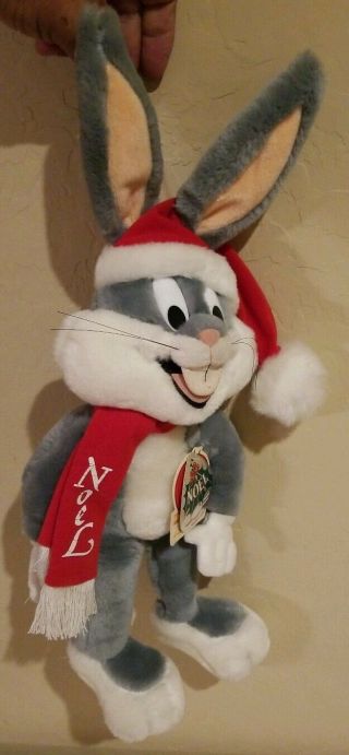 Bugs Bunny Plush 1990 Happy 50th W/tags.  Christmas The 24k Company Vintage