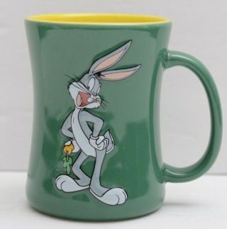 Bugs Bunny 3d Coffee Mug Green Yellow 2005 Looney Tunes Xpres Warner Bros