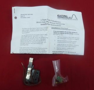 504a Coin Box Sensor Alarm Kit Western Electric At&t Gte Payphone Pay Phone