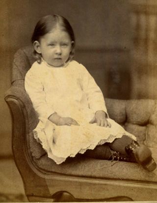 Antique Photo Cabinet Card Cute Little Child Fashion By Wright Terre Haute Ind