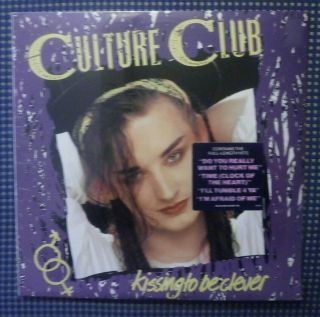 Culture Club Kissing To Be Clever 1982 12 " Vinyl Record Lp Hype Sticker