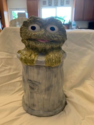 Vintage Muppets Inc.  Oscar The Grouch Cookie Jar (ceramic).