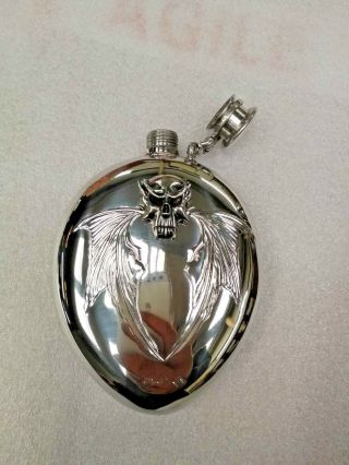 6.  5 Oz Pewter Flask The Spirit Of The Beast.