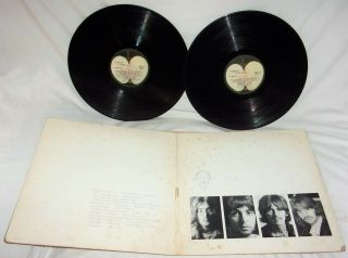 The Beatles 1968 White Album Capitol Swbo 101 Vinyl Lp Stereo Apple 2 Records &