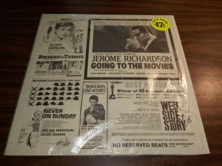 Jerome Richardson - Going To The Movies Lp - United Artists Jazz Mono Vg,  Ear