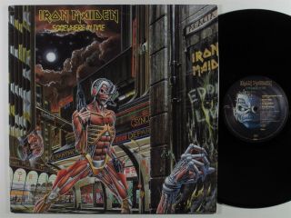 Iron Maiden Somewhere In Time Capitol Lp Vg,