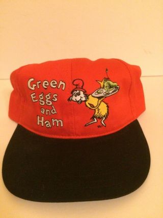 Dr Seuss Cat In The Hat Green Eggs N Ham Baseball Hat