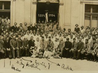 Czech Sokol 1934 Group Photo,  With Some Names Z13057